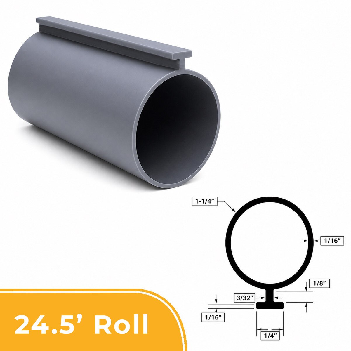 Roll-up door bulb seal